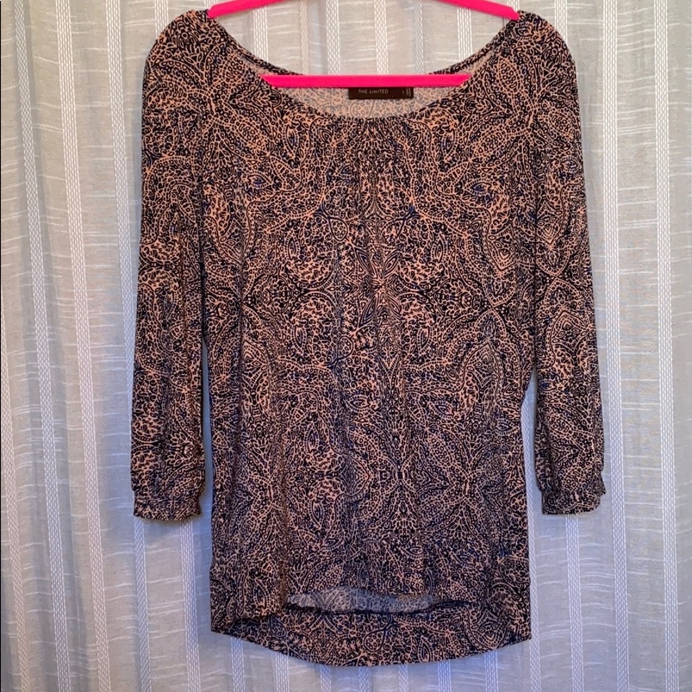 The Limited paisley print top 3/4 sleeve
